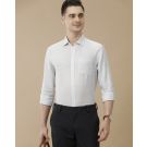 Men's Pure Linen Blue Striped Contemporary Fit Full Sleeve Casual Shirt