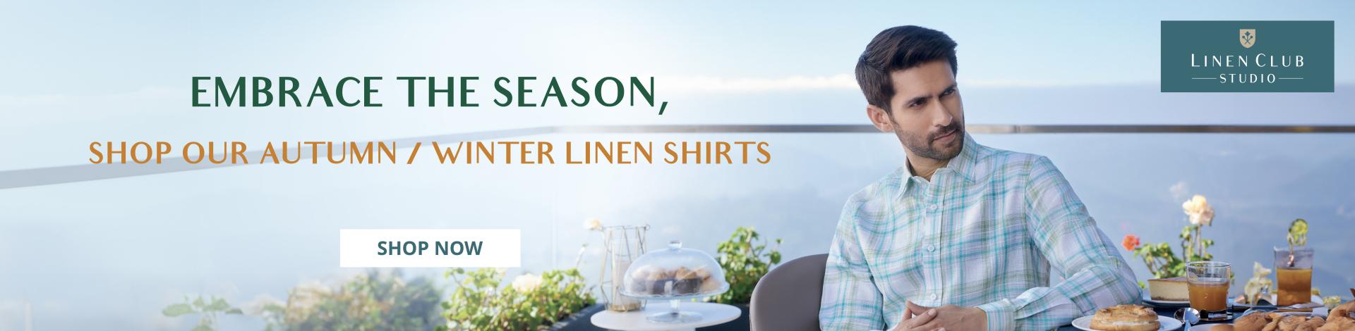 High-quality linen clothing and fabric collections from Linen Club, featuring stylish apparel, vibrant colors, and a variety of options for men and women, emphasizing comfort, elegance, and craftsmanship