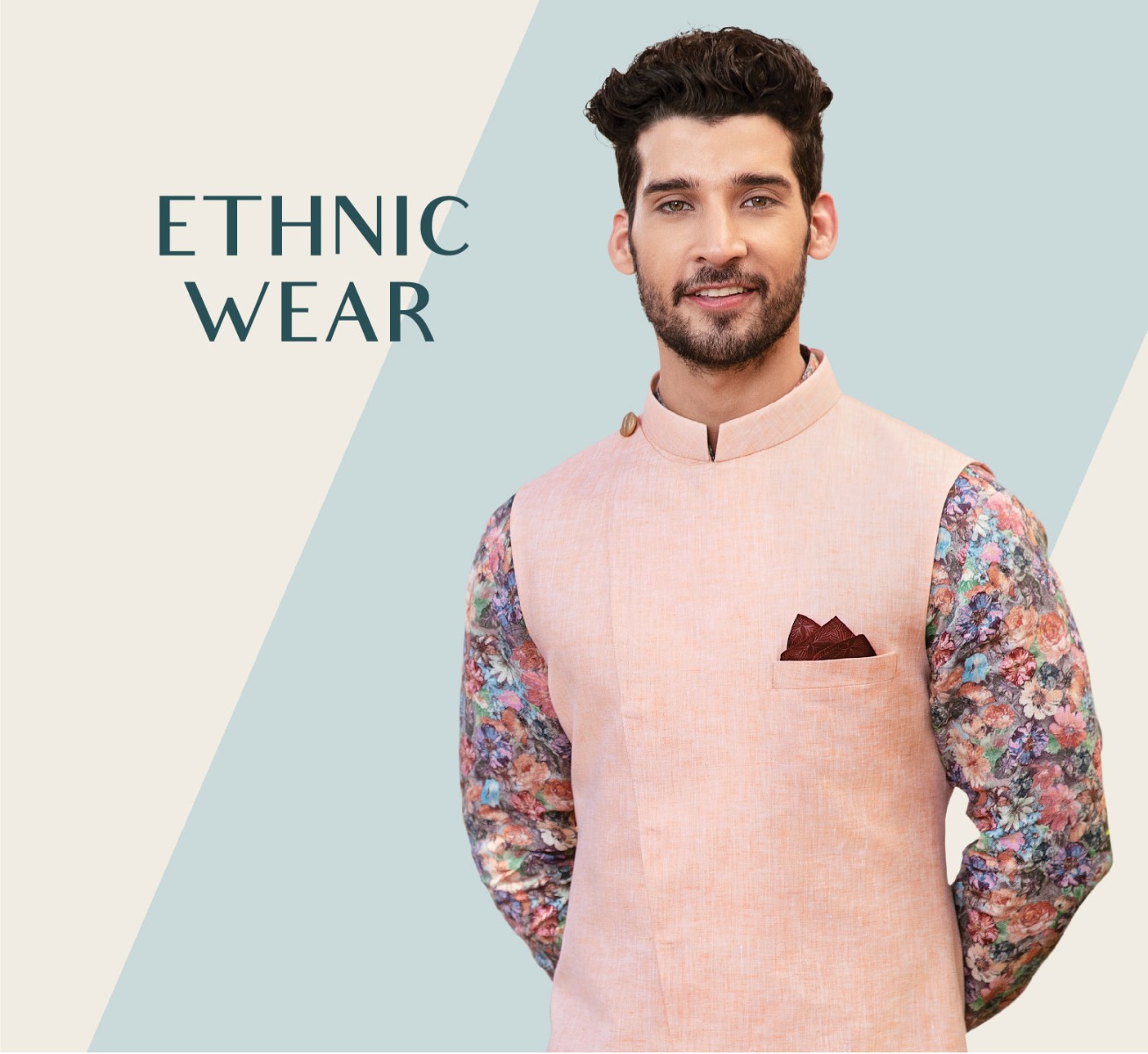 Off White & Golden Zari Yoke Cut Dress - Byhand I Indian Ethnic Wear Online  I Sustainable Fashion I Handmade Clothes